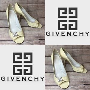🌈3/$25 Givenchy Beige Open Toe Heels Pumps Size 8.5US